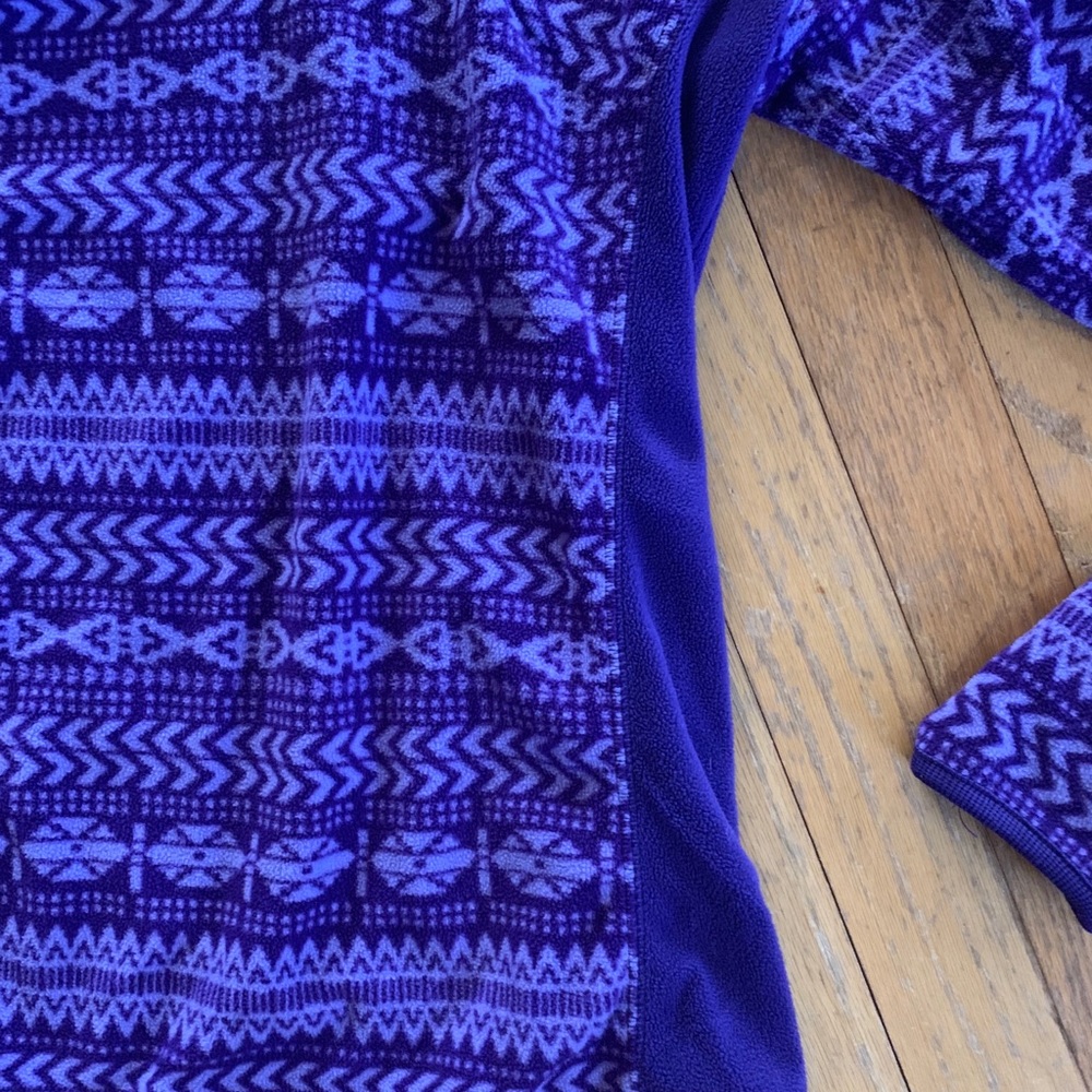 Purple Columbia fleece pullover size M - Picture 2 of 4